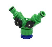 Splitter for acqua di rubinetto da giardino a 2 vie in plastica PP