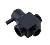 Splitter for valvole doccia con meccanismo di cambio rapido, design di connessione universale, valvola deviatrice for doccia da bagno for uso domestico(Black)