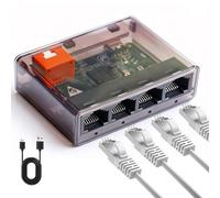 Splitter Gigabit Ethernet 1 a 4 porte, splitter LAN, switch LAN 1000 Mbps Ethernet, switch Gigabit Ethernet, adattatore LAN per computer, hub, switch, router, set-top box, PS5, TV, Plug & Play