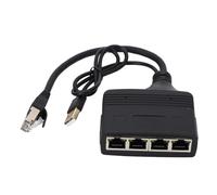 Splitter Gigabit Ethernet, Adattatore di Rete Compatto e Alimentato Tramite USB 1000Mbps 1 in 4 Uscite per Router TV Set Top Box, per Modem ADSL, Adatto per Reti Simultanee