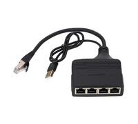 Splitter Gigabit Ethernet, Adattatore Splitter di Rete LAN Ad Alta velocità 1 in 4 Out 1000Mbps con Cavo di Alimentazione USB, Splitter Internet RJ45 Compatto per Modem ADSL, TV,