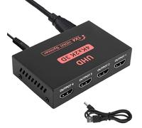 Splitter HDMI 1 in 4 Out 4 Way Distributore Hdmi Splitter Supporto 3D 4K 30Hz 1080P 1X4 Video Splitter 4 Porte Box Hub Cavo per Monitor Ps3 4 Xbox Hd Tv Laptop Proiettore Lettore DVD Ricevitore