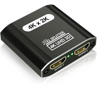 Splitter hdmi 1 ingresso 2 uscite - 4K sdoppiatore hdmi per doppio monitor supporta HDCP 3D UHD 1080P compatibile con Laptop pc DVD HDTV console di gioco