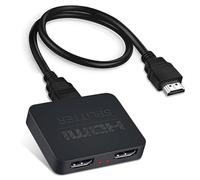 Splitter HDMI 1 ingresso 2 uscite, supporto HDMI 4K per 2 tempi, 1 ingresso su 2 uscite con porta USB, supporto 4K/Full HD 1080p, adatto per PC, TV, laptop e proiettore