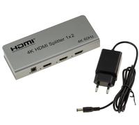 Splitter HDMI 2.0 4K 60Hz Alimentato 1 A 2 Porte - CEC EDID HDCP 2.2