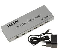 KALEA-INFORMATIQUE Splitter Video HDMI 2.0 4K 60Hz Che duplica in Modo identico 1 Sorgente di Ingresso su 4 uscite simultanee. Supporta la Gestione CEC e EDID, HDCP 2.2