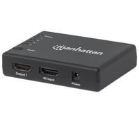 Manhattan Splitter HDMI 4K UHD 3D con LED 4 vie