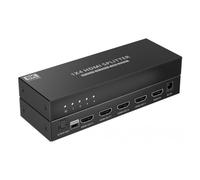 Techly Splitter HDMI 368529 – 8K UHD 3D 60Hz 4 vie CEC SPDIF ottico Nero