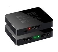 INF Splitter HDMI a 2 porte per 2 schermi, splitter HDMI, splitter HDMI, 3D, 4K Ultra HD