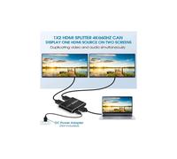 Splitter HDMI INF 1x2 per 2 schermi 3D/4K/1080p