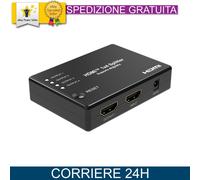 Splitter HDMI Mini 1x4 4K a 30Hz V1.4 per TV e Gaming Home Cinema