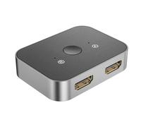Splitter HDTV 8K 1 in 2 out/2 in 1 Visualizza Splitter HDTV per Le Console Gioco Sistemi Intrattenimento Domestico Visualizza Switcher Monitor Desktop con Pulsante
