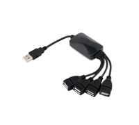 Splitter HUB USB da 1 Maschio un 4 Femmine Prolunga Cavo USB 2.0 Prolunga Cavo Dati Convertitore Presa Adattatore di Alimentazione