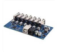 Splitter HUB USB2.0 da 1 a 7 porte Modulo HUB USB2.0 da uno a sette con porta di alimentazione Alimentatore 9-24 V Plug and Play Blu