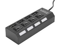 Splitter, Indicatore LED Indipendente Interruttore Indipendente HUB Adattatore USB Portatile, per PC per Dispositivo con Porta USB (#1)