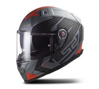Casco F811 VECTOR II SPLITTER Titanio Rosso LS2 - UE: 2XS