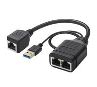 Splitter Internet Splitter Ethernet Splitter USB Power Office Networking Splitter Adapter per una condivisione efficiente della larghezza di banda