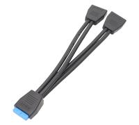 Splitter interno USB - Splitter basetta USB, cavo tipo Y | Cavo di prolunga USB 3.0 per scheda madre del computer, sdoppiatore a Y da 19 pin per stampaggio pin da 1 a 2 per stampanti portatili, comput