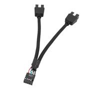 Splitter intestazione USB - cavo di estensione a 9 pin, mozzo del connettore della scheda madre | Adattatore di trasferimento dati stabile, fornitura di cablaggio a doppia porta, accessorio per comput