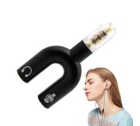Splitter jack audio, adattatore microfono 2 in 1 tipo U, connettore per cuffie da 3,5 mm, per uomini e donne, laptop, PC, tablet, per condividere audio