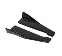 Splitter Labbro Diffusore 2 Pezzi Spoiler Paraurti Posteriore Auto In Fibra Di Carbonio Protezione Ala Diffusore Antiurto Gonna Laterale Angolo Avvolgimento Splitter(Side Skirt BK)