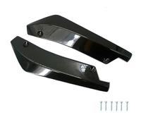 Splitter Labbro Diffusore Spoiler Paraurti Anteriore E Posteriore Diffusore Auto, Splitter, Protezione Antigraffio, Alette Fibra Carbonio, Estensione Gonna Laterale(Nero)