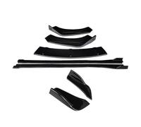 Splitter Paraurti Anteriore Spoiler Minigonne Laterali Angolo Di Avvolgimento Posteriore, Pinne Di Squalo ABS Per Volvo V40 2013-2019 Kit Carrozzeria(Gloss Black)