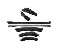 Splitter Paraurti Anteriore Spoiler Minigonne Laterali Angolo Di Avvolgimento Posteriore, Pinne Di Squalo ABS Per Volvo V40 2013-2019 Kit Carrozzeria(Matte Black)