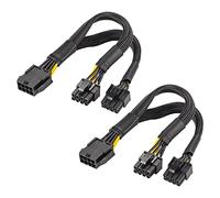 Splitter PCIe a 18pin, PCI-e 8 pin femmina a doppio 8 pin (6+2), connettore GPU VGA cavo di alimentazione PCI Express adattatore per scheda grafica, splitter a Y intrecciato da 9,5 pollici