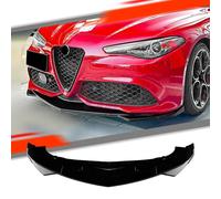 SPLITTER PER ALFA ROMEO GIULIA VELOCE PARAURTI ANTERIORE LAMA SPOILER NERO