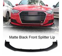 SPLITTER PER AUDI A3 S3 8V 16-20 SPOILER LAMA SOTTOPARAURTI ANTERIORE NERO OPACO