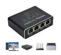 Splitter per cavo Ethernet ad alta velocità, connettore di rete 1 in 4 uscite, splitter per cavi RJ45 da 1000 Mbps, hub Ethernet multiporta per accesso a Internet, distribuzione LAN e accessorio di