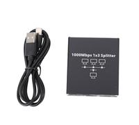 Splitter per connettore RJ45 con cavo di alimentazione USB, splitter Gigabit Ethernet 1000 Mbps per computer, TV e console di gioco, adattatore di rete cablato ad alta velocità in (da 1 a 3)