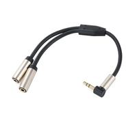 Splitter per cuffie da 3,5 mm per la condivisione di due ascoltatori | Un ingresso maschio e due uscite femmina, configurazione stereo Y, condivisione delle cuffie da una sorgente compatibile
