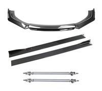 Splitter Per Labbro Paraurti Anteriore Minigonne Laterali Fibra Carbonio Nera Aste Puntoni Accessori Per Auto Universali Auto Spoiler Minigonne Laterali(Carbon fiber)
