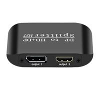 Splitter per monitor - Distributore 4K - Doppio monitor Distributore per computer portatili, PC, giochi sul posto di lavoro con due schermi