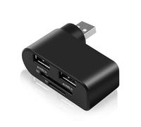 Splitter per porta USB - Hub USB girevole a 180° | Splitter USB 2.0 con 4 porte USB di tipo C Powerr/dati | 480 mbps porta USB rotante Hub prolunga USB per computer portatile auto desktop PC