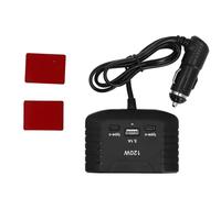 Splitter per Presa Accendisigari, Adattatore per Accendisigari per Auto da 120 W Caricatore Multiporta con Uscita Porta USB e Tipo C, per Frigorifero per Auto, Fotocamera