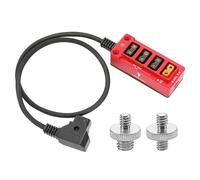 Splitter per rubinetto a D in metallo con protezione da sovratensioni 12 V per ARRI|ROSSO|Sony|Teradek|Smallhd|DJI|TILTA|SmallRig|V-Mount|Gold-Mount, filettature da 1/4"-20 - 45,7 cm