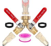 Splitter per tubi: costruzione robusta, design a flusso a 2 vie, materiale metallico durevole, connettore a filettatura facile | per giardino, irrigazione camper, irrigatore domestico, estensione