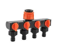 Splitter per Tubi - Spigot per Tubi a 4 Vie | Connettore per Rubinetto 'Acqua perdite | Adattatore per Tubi Multiuso per Prato Irrigazione Greenhouse RV Car Wash Yard Farm Backyard | Attrezzatura