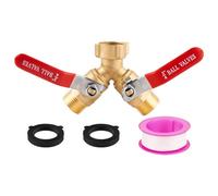 Splitter per tubo da giardino a 2 vie, design resistente alle perdite, facile installazione, adattatore compatto a flusso completo, irrigazione del prato, irrigazione del patio, collegamento camper