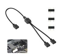 Splitter per ventola ARGB da 30 cm per PC con striscia luminosa (nero, 1 a 2)