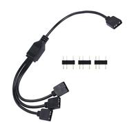 Splitter per ventola ARGB da 30 cm per PC con striscia luminosa (nero da 1 a 3)