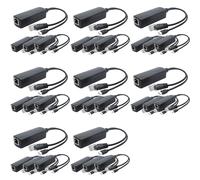 Splitter PoE 5V da 32 Confezioni, Adattatore da 48V un 5V 2,4A con Presa Micro-USB, per Telecamera IP, Tablet, per Raspberry Pi e Altro