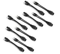 Splitter Poe, Adattatore Poe Adattatore Powerline Impermeabile DC12V con 5 Coppie per Telecamera IP (BLACK)