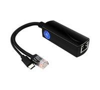Splitter PoE da 48 V a 5 V 4 A Adattatore U conforme a IEEE802.3af/at Rilevamento automatico 10/100/1000 Mbps