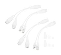 Splitter POE in plastica ABS da 2 set, adattatori di rete Powerline POE, iniettore cavo trasmettitore antipioggia per automazione
