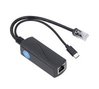 Splitter POE per Pi 5 5B, Splitter Gigabit Ethernet con Adattatore USB C, Compatibile IEEE802.3af, Splitter Power Over Ethernet da 1000 Mbps per Un'espansione di Rete Versatile