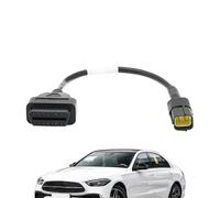 Splitter Porta OBD2,Adattatore Splitter Estensione Cavo da 4 Pin a OBD | Auto Maschio Femmina per Moto, Veicoli, Officine Riparazioni Motori, Test Emissioni, Conducenti e Garage